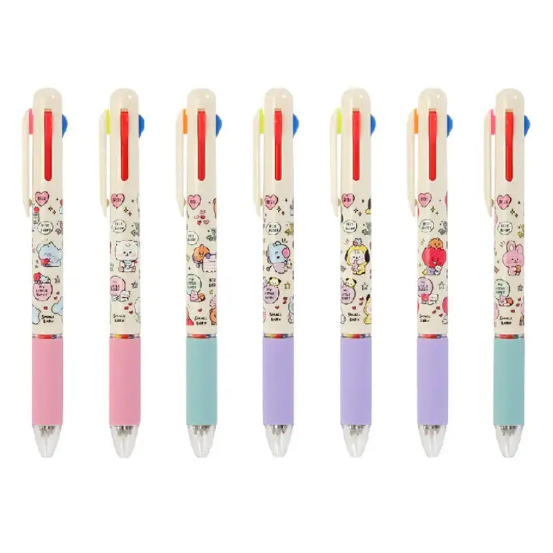 Monopoly X BT21 - 4-color ballpoint pen - Little Buddy 7-piece set - BT21 - Accesories - Harumio
