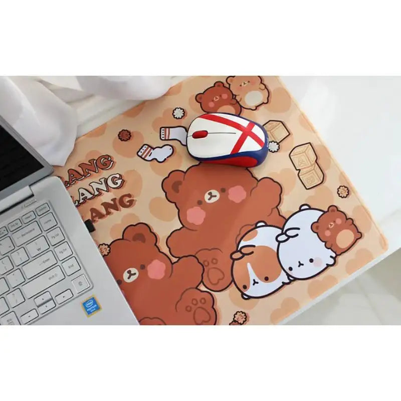 Molang - Teddy Bear Large Mouse Pad - Molang - Mouse Pads - Harumio