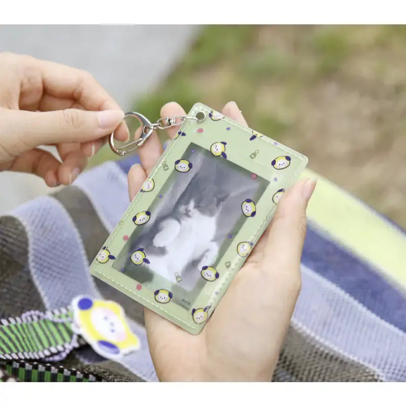 Monopoly x BT21 - Minini Leather Patch Card Holder - Monopoly - Accessories - Harumio