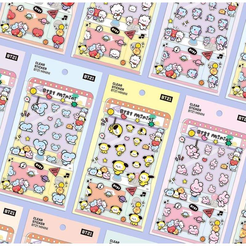 Monopoly x BT21 - Minini Clear Sticker - Monopoly - Accessories - Harumio