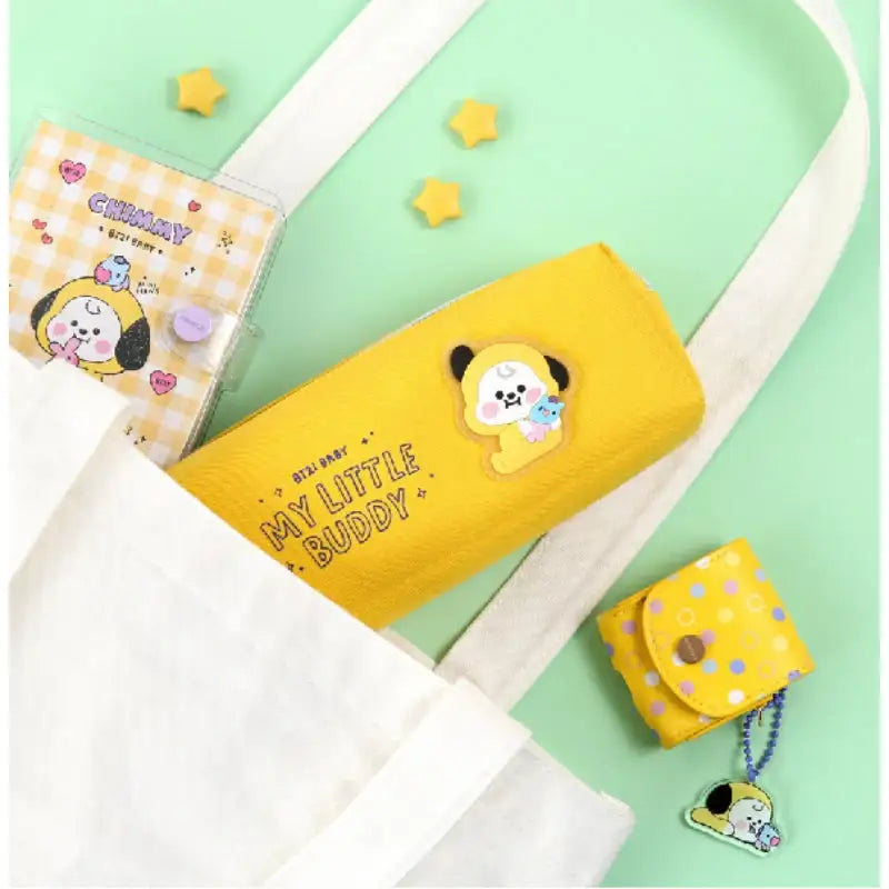 Monopoly X BT21- Twin Pocket Pen Pouch - Little Buddy - BT21 - Accesories - Harumio
