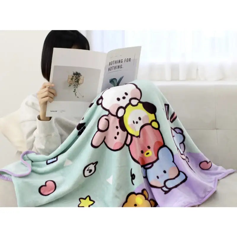 Monopoly x BT21 - Minini Blanket - Monopoly - Home & Living - Harumio
