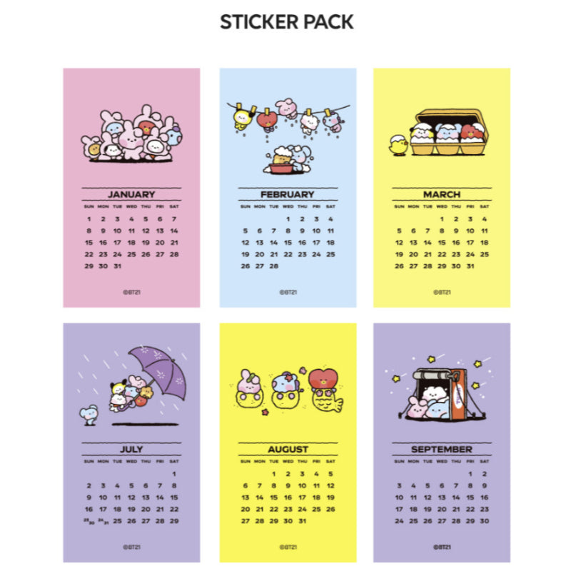 BT21 - Minini 2023 Calendar - BT21 - Calendars - Harumio