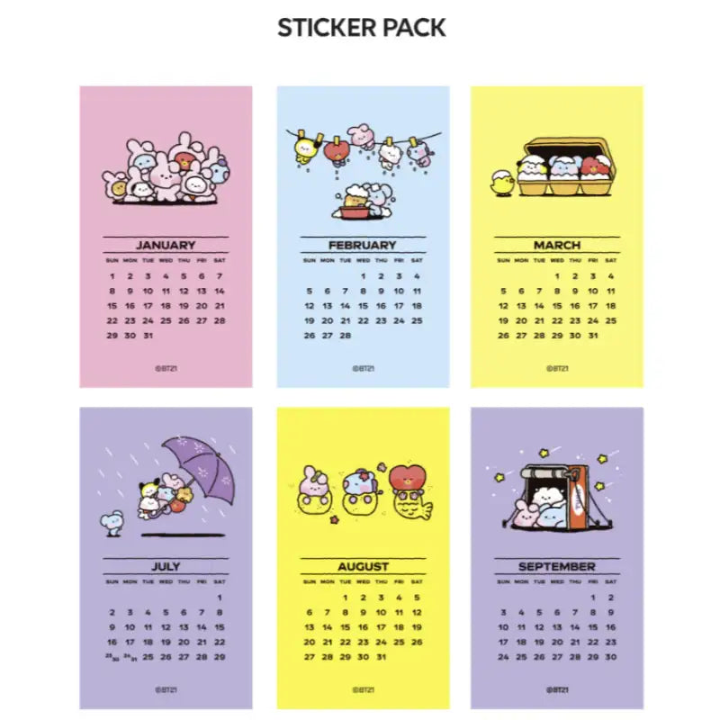 BT21 - Minini 2023 Calendar - BT21 - Calendars - Harumio