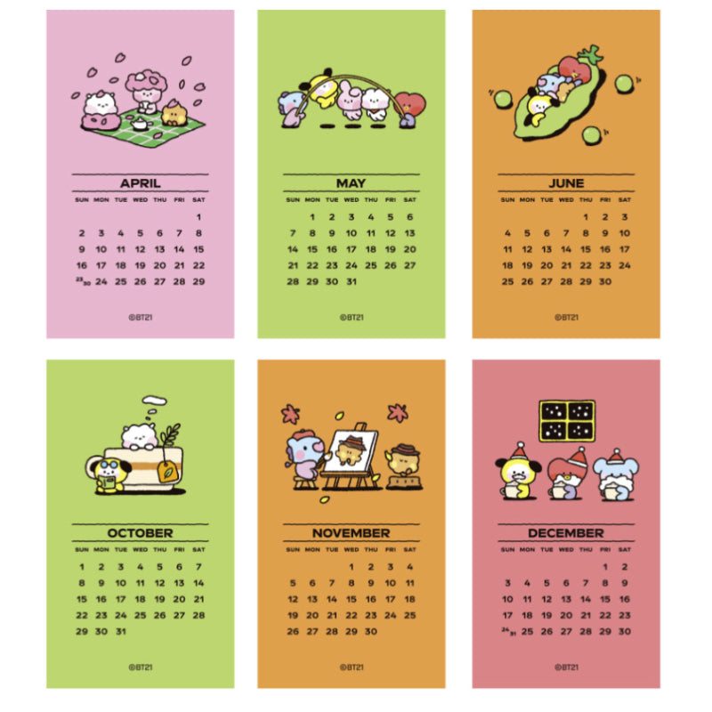 BT21 - Minini 2023 Calendar - BT21 - Calendars - Harumio