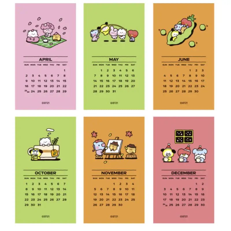 BT21 - Minini 2023 Calendar - BT21 - Calendars - Harumio