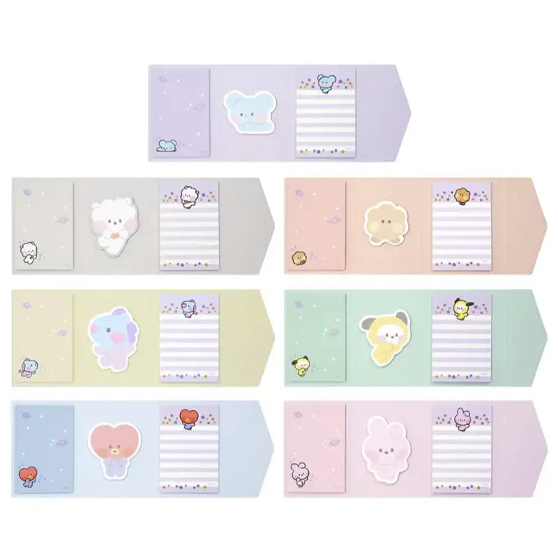 Monopoly x BT21 - Minini Sticky Memo - Monopoly - Stationery - Harumio