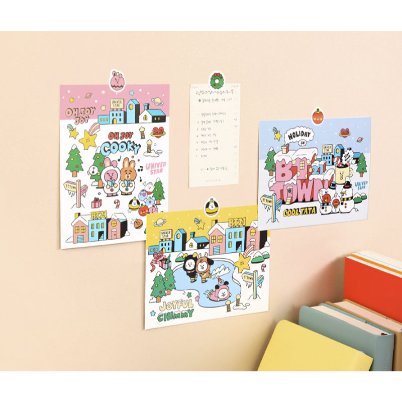 BT21 x Monopoly - Postcard Set - BT21 TOWN