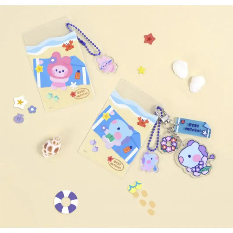Monopoly x BT21 - Clear Card Pocket - Summer Sky - Monopoly - Stationery - Harumio