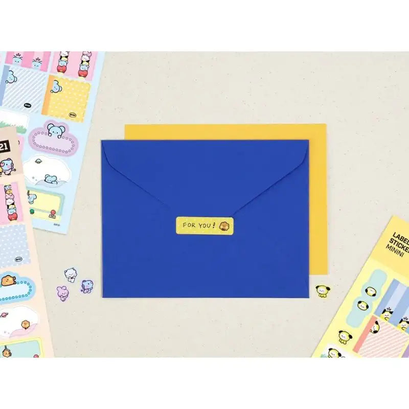 Monopoly x BT21 - Minini Label Sticker - Monopoly - Accessories - Harumio