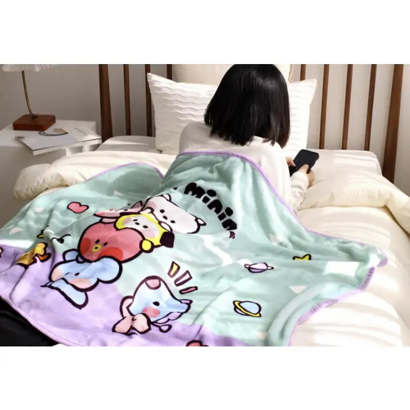 Monopoly x BT21 - Minini Blanket - Monopoly - Home & Living - Harumio