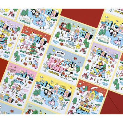BT21 x Monopoly - Postcard Set - BT21 TOWN