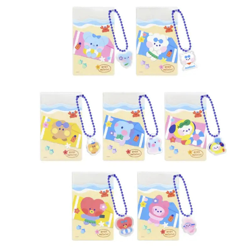 Monopoly x BT21 - Clear Card Pocket - Summer Sky - Monopoly - Stationery - Harumio