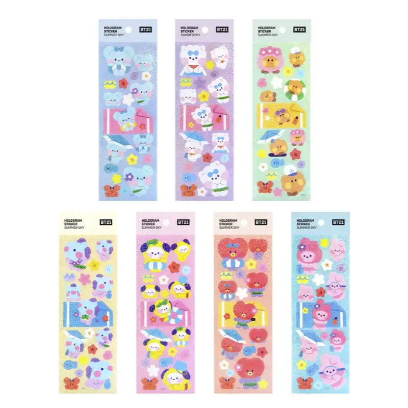 Monopoly x BT21 - Hologram Sticker - Summer Sky - Monopoly - Stationery - Harumio