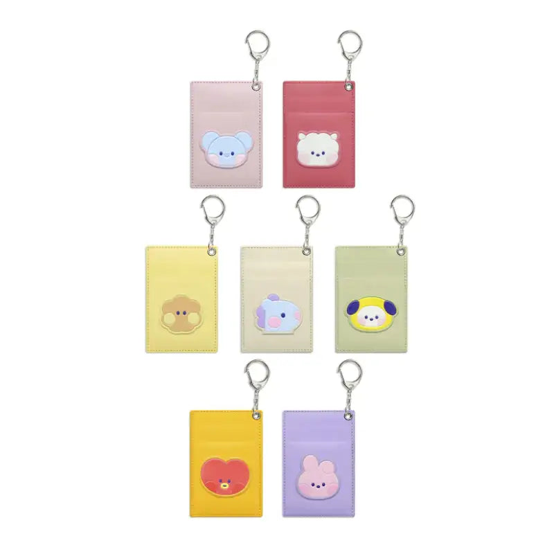 Monopoly x BT21 - Minini Leather Patch Card Holder - Monopoly - Accessories - Harumio