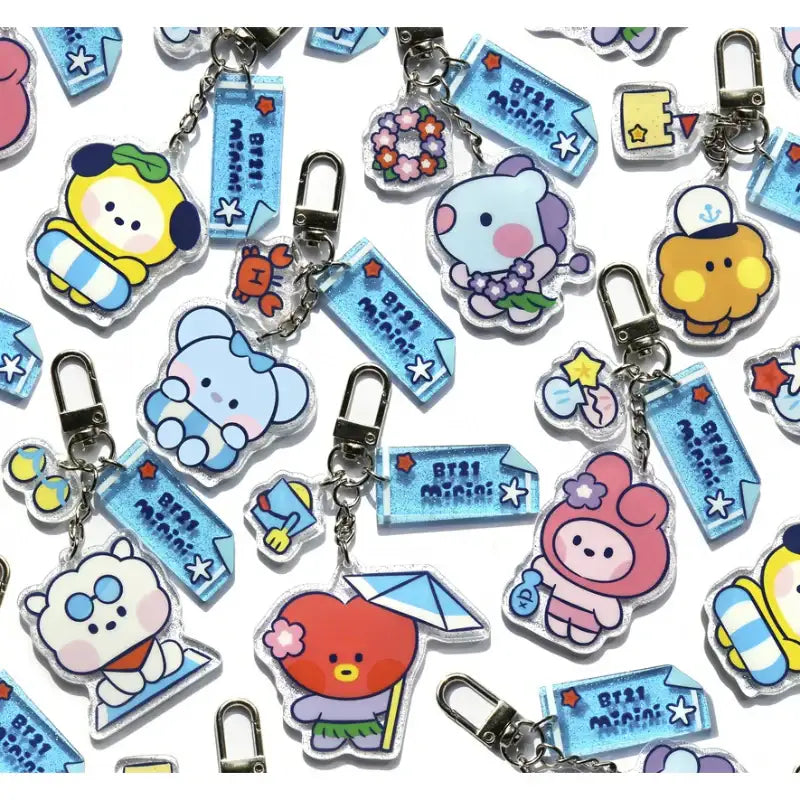 Monopoly x BT21 - Acrylic Keyring - Summer Sky - Monopoly - Accessories - Harumio