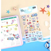 Monopoly x BT21 - Clear Sticker - Summer Sky - Monopoly - Accessories - Harumio