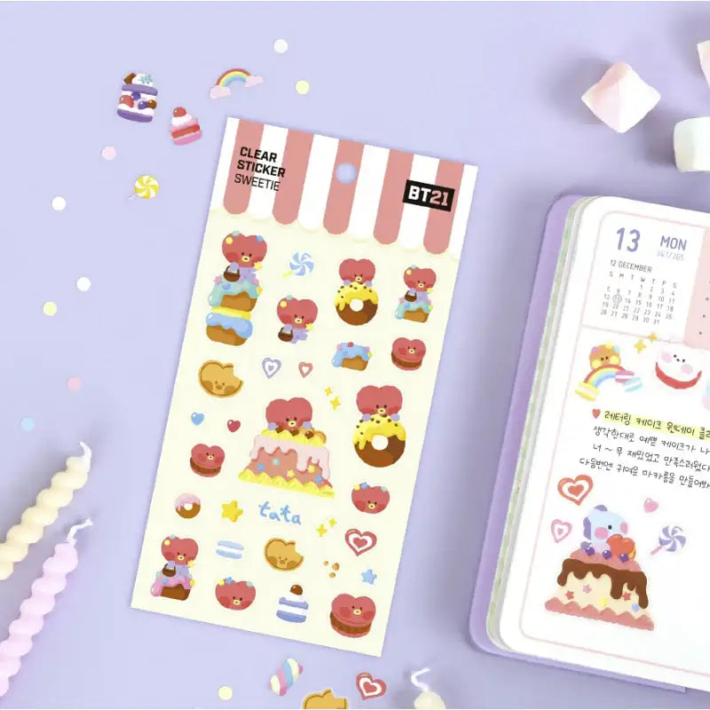 Monopoly x BT21 - Clear Sticker - Sweetie - Monopoly - Stationery - Harumio