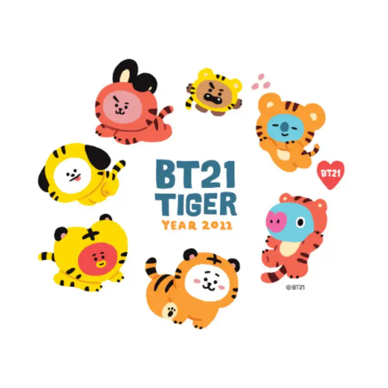 Monopoly X BT21 - Acrylic Simple Key Ring - Tiger - BT21 - Keyrings - Harumio