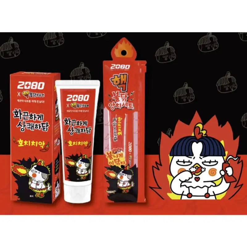 Aekyung x Samyang - 2080 Buldak Hochi Toothpaste - Aekyung - Health & Beauty - Harumio