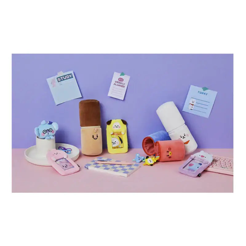 BT21 - Study With Me Face Pencil Case - BT21 - Stationery - Harumio