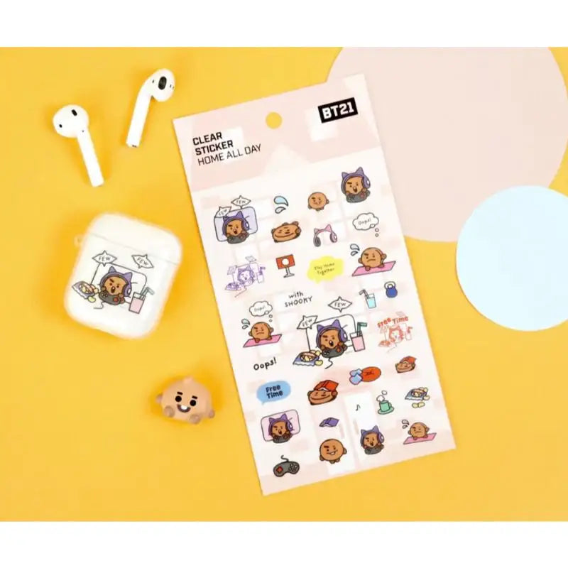 Monopoly x BT21 - Clear Sticker - Home All Day - Monopoly - Accessories - Harumio