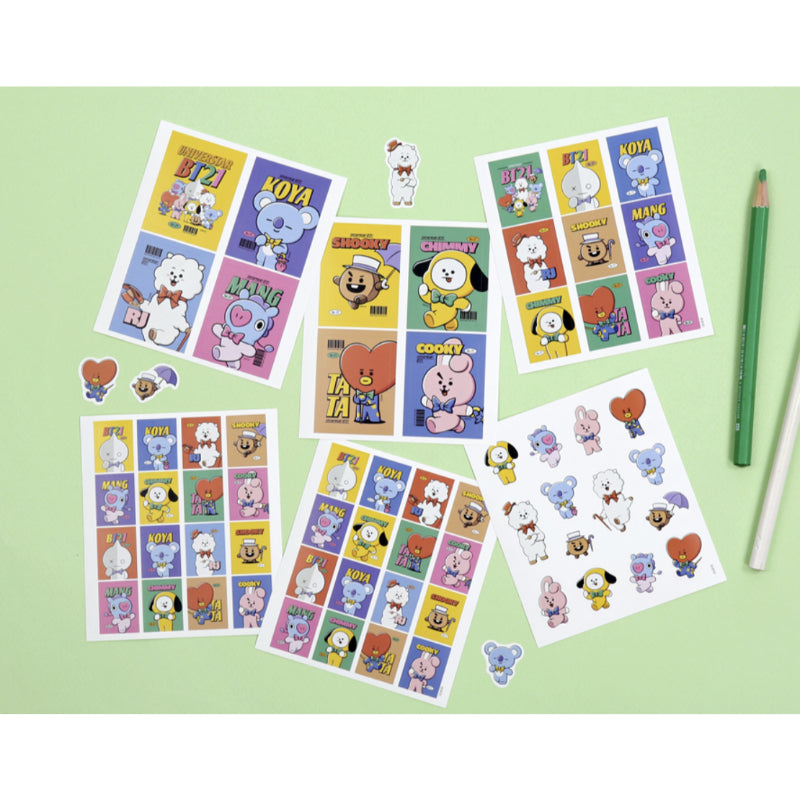 BT21 x Monopoly - Vintage Sticker Set