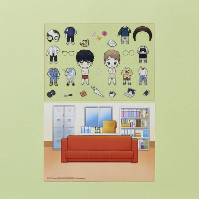 BJ Alex - Dress Up Kit - Lezhin - Sticker - Harumio