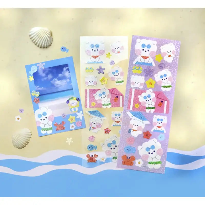 Monopoly x BT21 - Hologram Sticker - Summer Sky - Monopoly - Stationery - Harumio