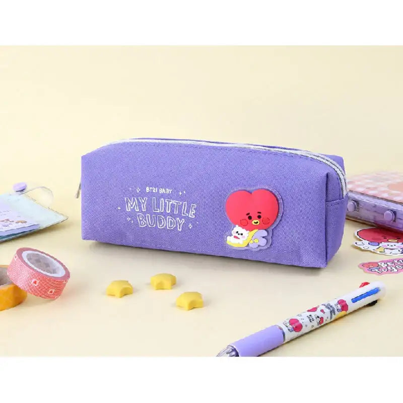 Monopoly X BT21- Twin Pocket Pen Pouch - Little Buddy - BT21 - Accesories - Harumio