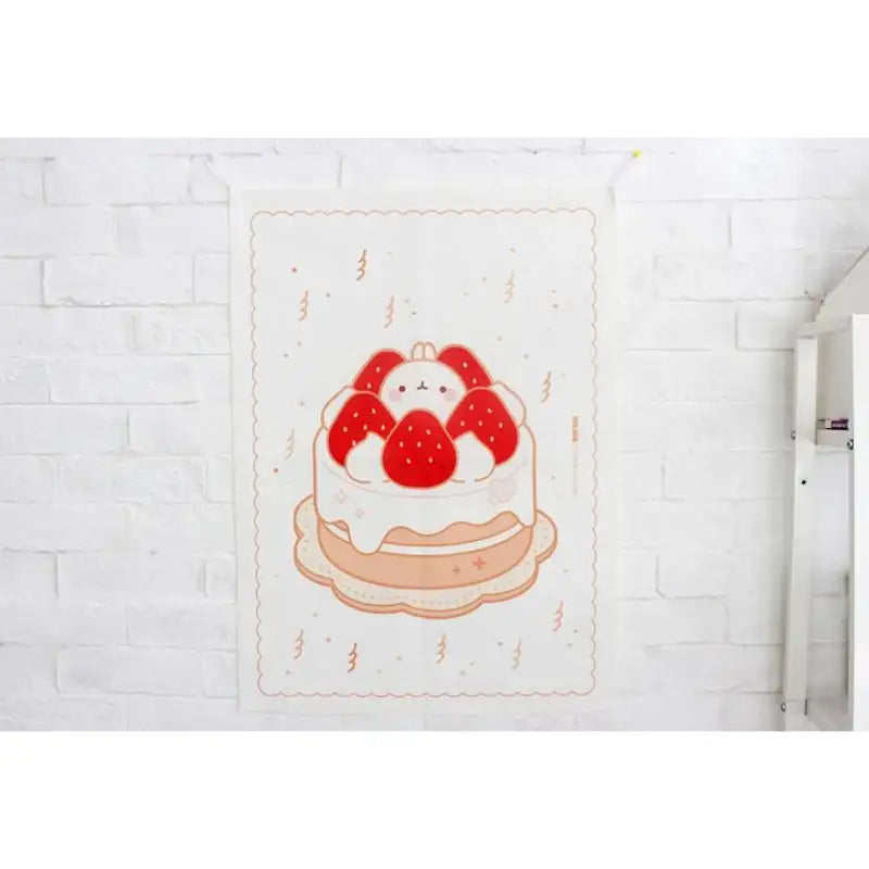 Molang - Birthday Cake Fabric Poster - Molang - Accessories - Harumio