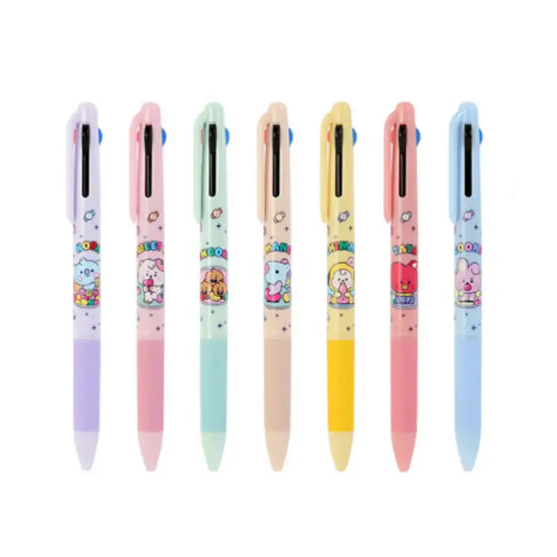 Monopoly X BT21 - 3-color ballpoint pen - Jelly Candy 7-piece set - BT21 - Accesories - Harumio