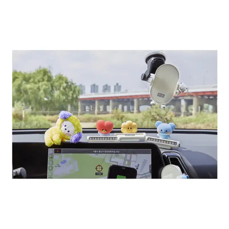 BT21 - Minini Car Smartphone Fast Charging Cradle - BT21 - Wireless Charger - Harumio