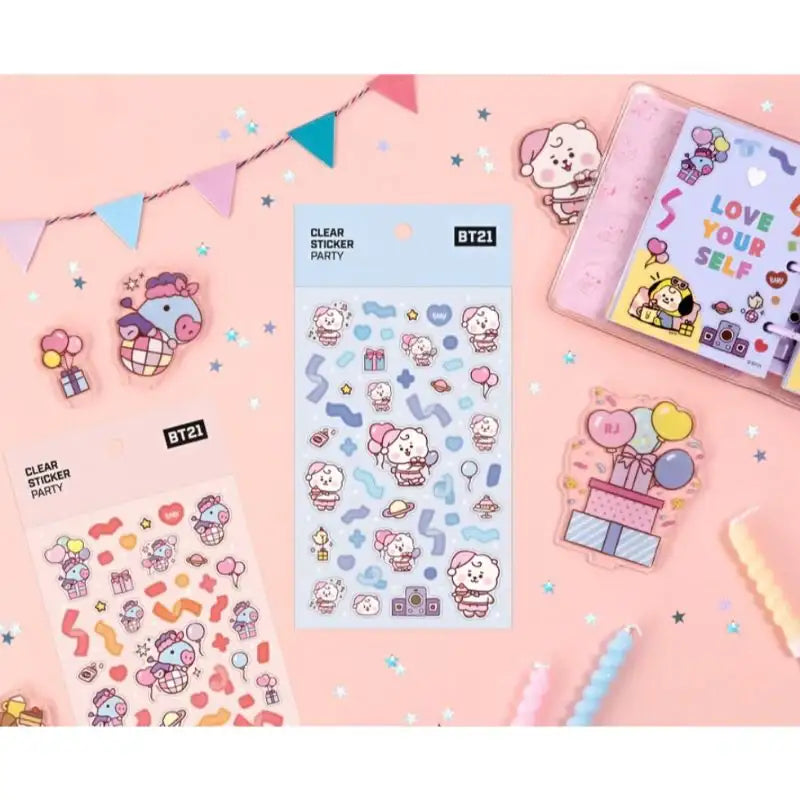 Monopoly x BT21 - Clear Sticker - Party - Monopoly - Accessories - Harumio