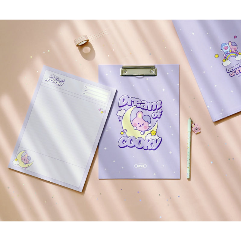BT21 x Monopoly - Baby Clipboard & Notepad Set DREAM