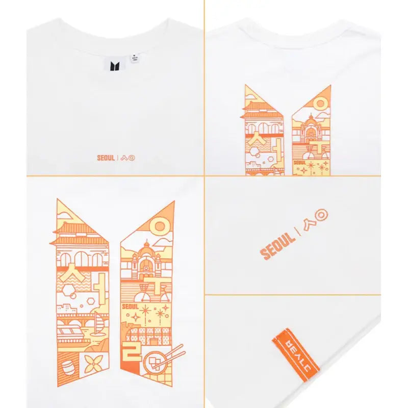 BTS - City Edition Seoul - Short Sleeve T-Shirt - BT21 - Clothing - Harumio