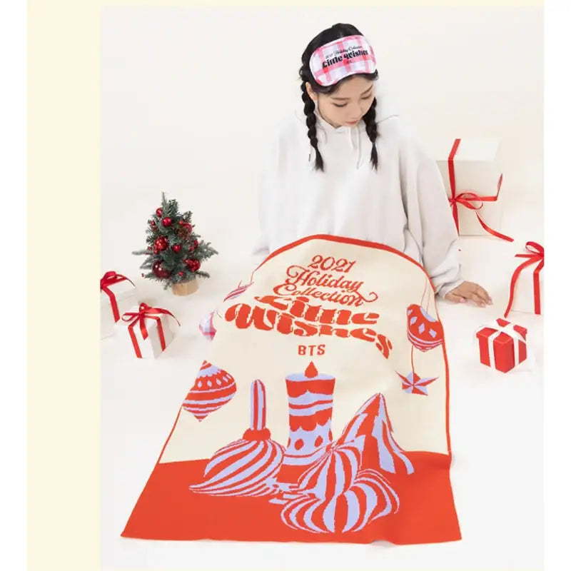 BTS little wishes ブランケット BTS 0 - (Red) BTS] [NEW