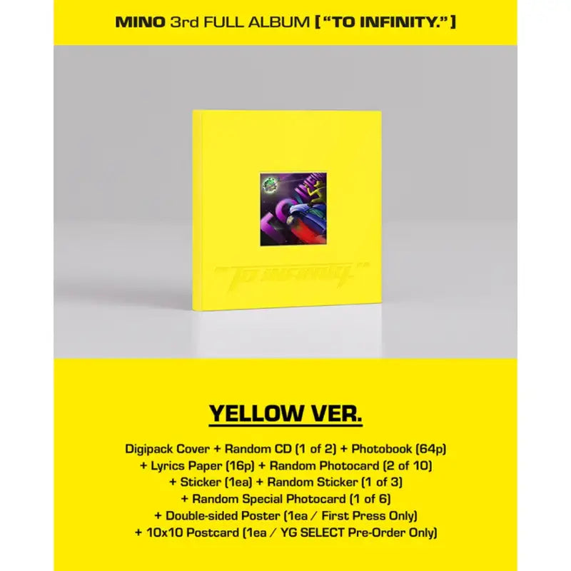Mino - 3rd Full Album - To Infinity - Mino - Album - Harumio