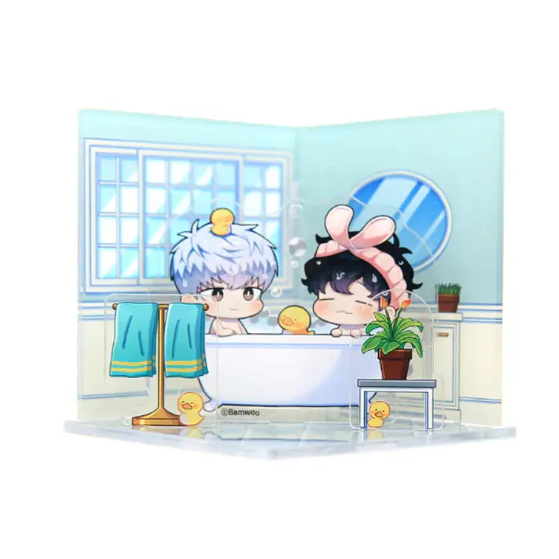 Cherry Blossoms After Winter - Bubble Bath Acrylic Stand - Webtoon Shop - Acrylic Stand - Harumio