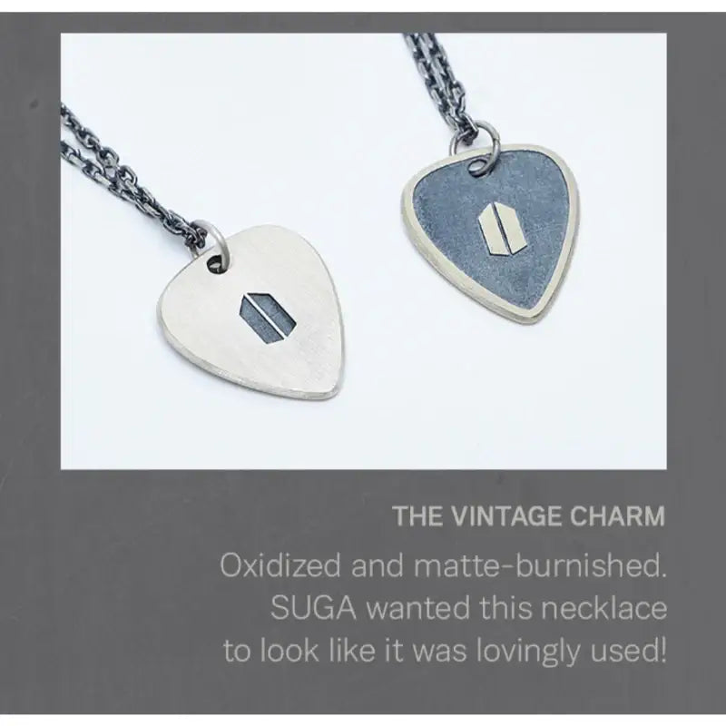 BTS - Artist-made Collection - Suga Guitar Pick Necklace - BTS - Accessories - Harumio