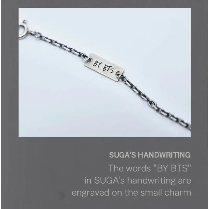 BTS Artistmade Collection Suga Guitar Pick Necklace Harumio