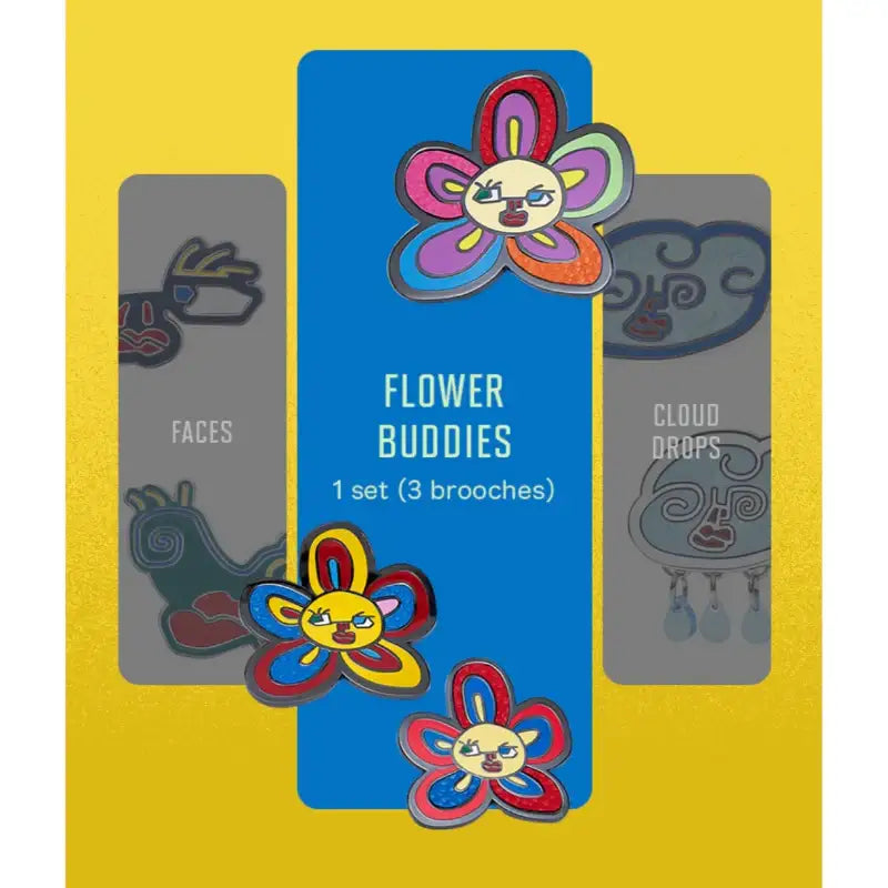 BTS - Artist-made Collection - V Brooch Set - Flower Buddies - BTS - Accesories - Harumio