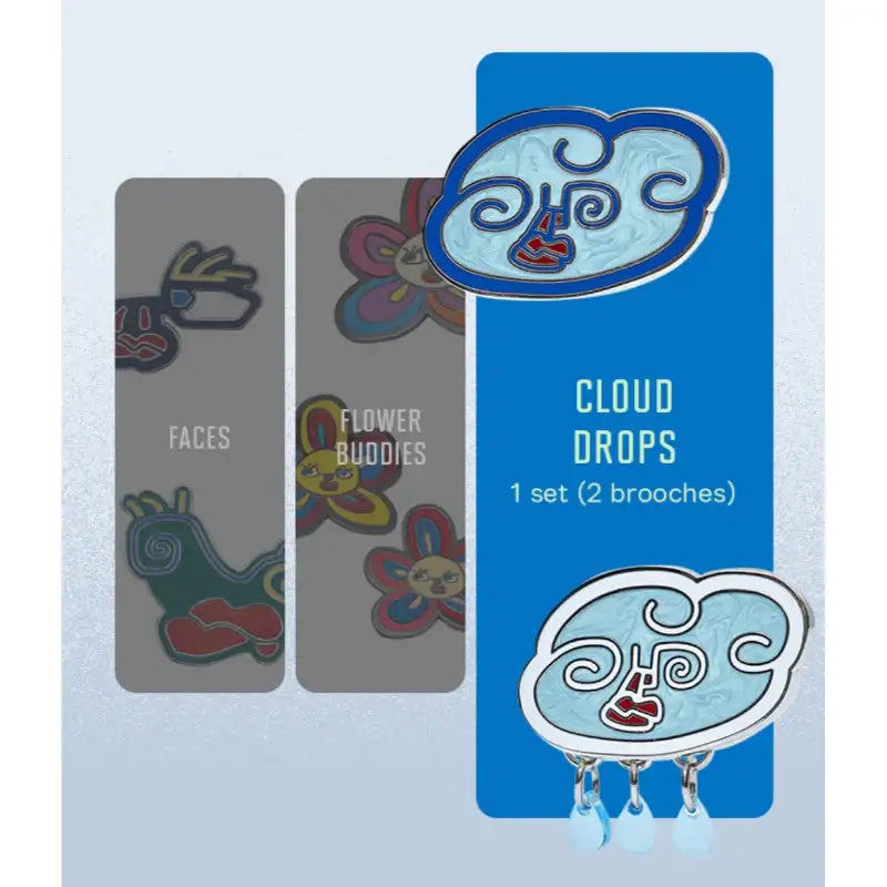 BTS - Artist-made Collection - V Brooch Set - Cloud Drops - BTS - Accesories - Harumio