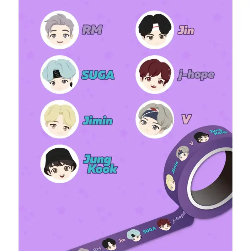 BTS - TinyTAN - Masking Tape - BTS - Accessories - Harumio