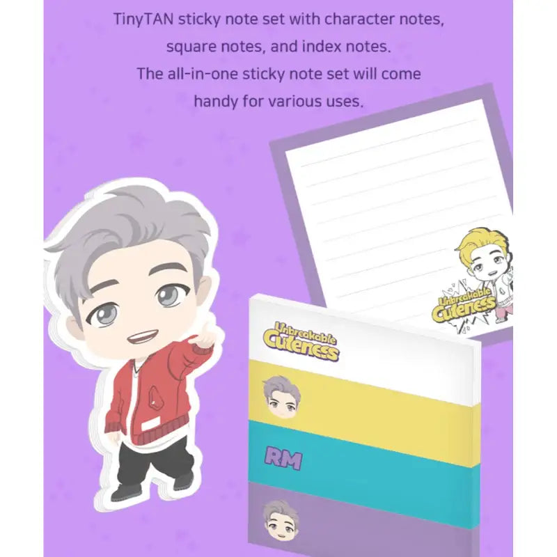 BTS - TinyTAN - Sticky Note - BTS TinyTAN - Stationary - Harumio