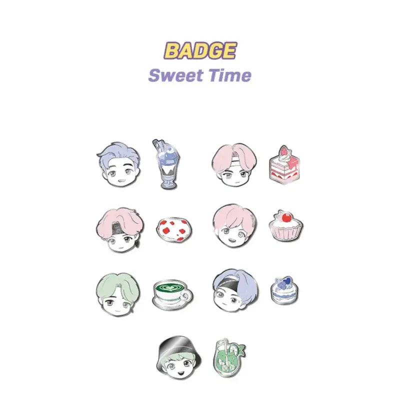 BTS - TinyTAN - Sweet Time Badge - BTS TinyTAN - Accessories - Harumio