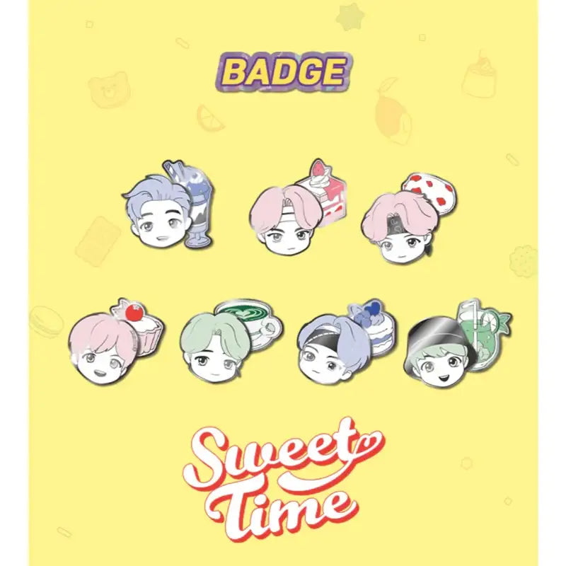 BTS - TinyTAN - Sweet Time Badge - BTS TinyTAN - Accessories - Harumio