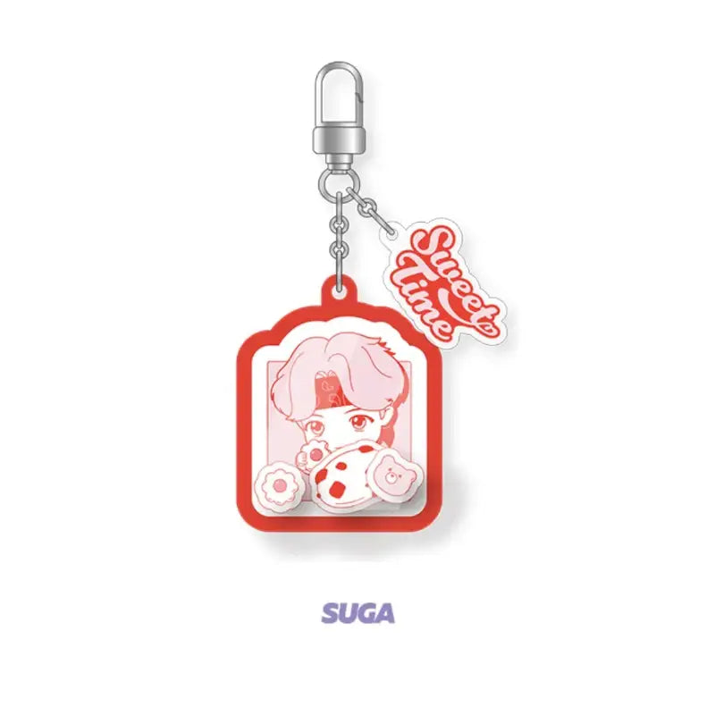 BTS - TinyTAN - Sweet Time Keyring - BTS - Keyring - Harumio