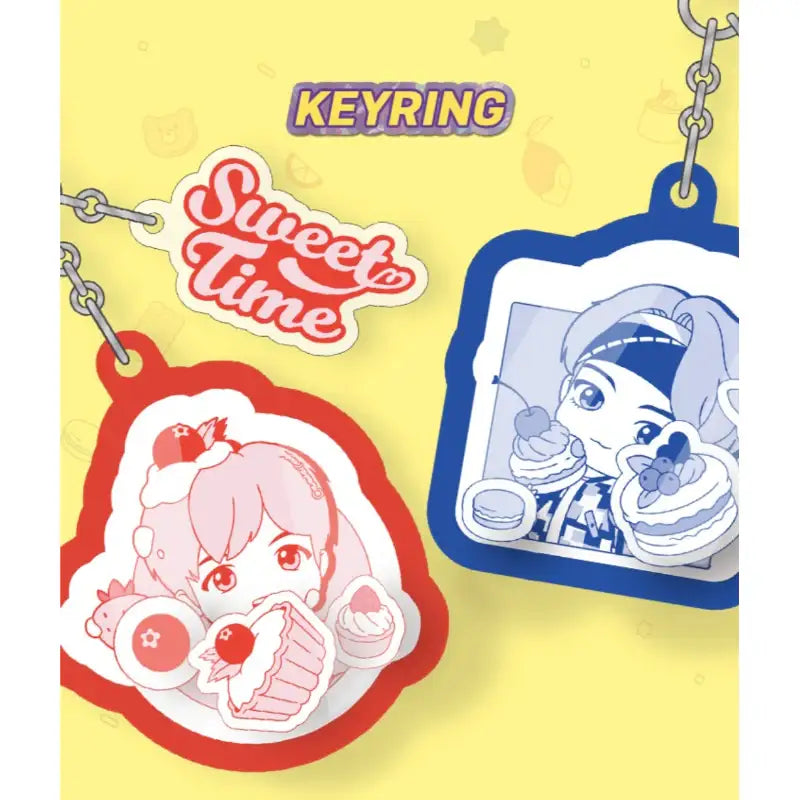 BTS - TinyTAN - Sweet Time Keyring - BTS - Keyring - Harumio