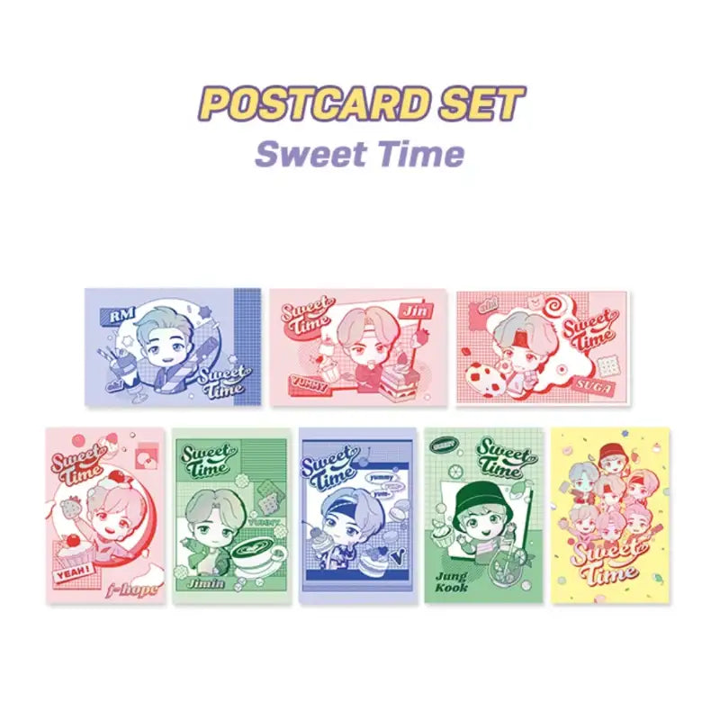 BTS - TinyTan - Postcard Set Sweet Time - BTS - Accesories - Harumio